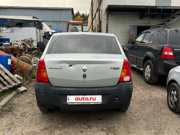2007 Renault Logan I, серый, 150000 рублей - вид 3
