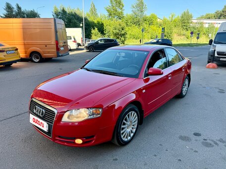 2005 Audi A4 III (B7), красный, 585000 рублей, вид 1