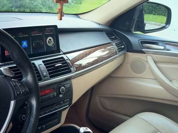 2009 BMW X6 30d I (E71), синий, 2100000 рублей - вид 8