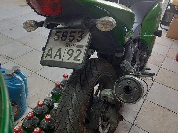 2008 Kawasaki Ninja 250R, зелёный, 280000 рублей - вид 3