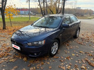 2008 Mitsubishi Lancer X, синий, 580000 рублей, вид 3