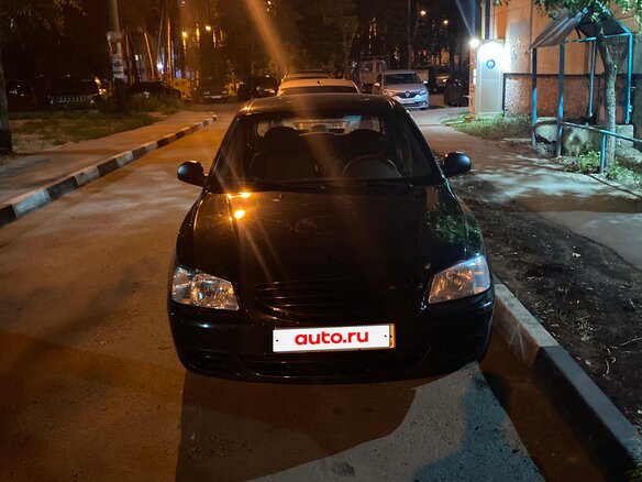 2010 Hyundai Accent ТагАЗ II, чёрный, 600000 рублей