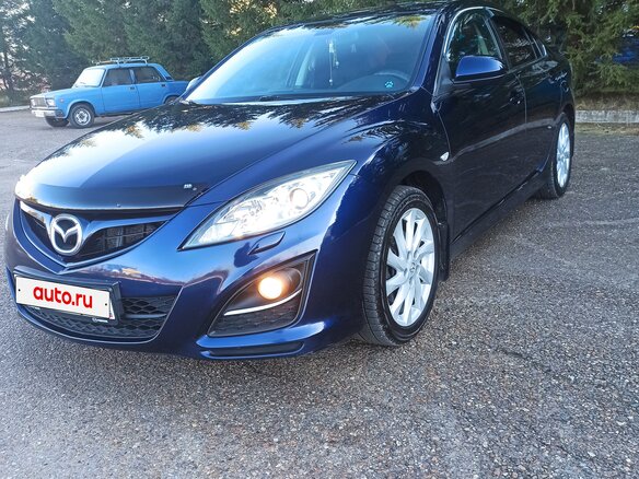 2010 Mazda 6 II (GH) Рестайлинг, синий - вид 2