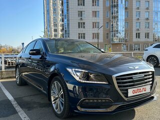 2019 Genesis G80 I, синий, 3400000 рублей, вид 1