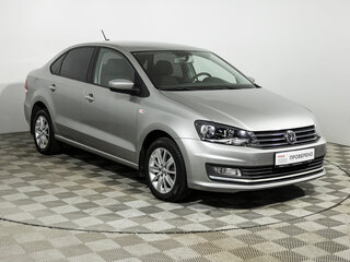 2018 Volkswagen Polo V Рестайлинг, серебристый, 1199777 рублей, вид 3