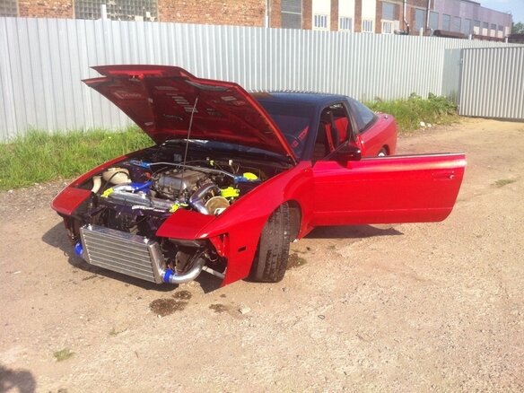 1990 Nissan 200SX S13, пурпурный, 1600000 рублей