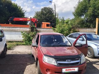 2012 Lada (ВАЗ) Granta I, красный, 220000 рублей, вид 2