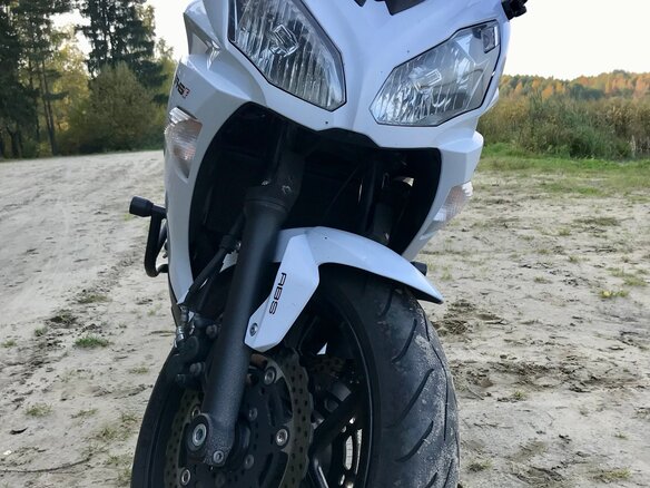 2013 Kawasaki ER-6F (Ninja 650R), белый, 550000 рублей - вид 3