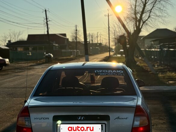 2007 Hyundai Accent ТагАЗ II, серебристый, 535000 рублей - вид 6