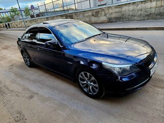 2008 BMW 5 серии 525i V (E60/E61) Рестайлинг, синий, 1350000 рублей, вид 1