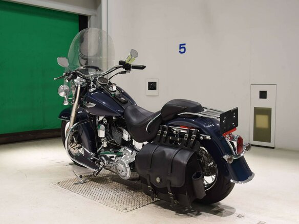 2007 Harley-Davidson Softail Deluxe, синий, 859000 рублей - вид 5