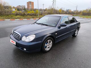 2006 Hyundai Sonata ТагАЗ IV (EF) Рестайлинг, синий, 460000 рублей, вид 1