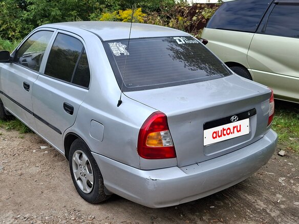 2006 Hyundai Accent ТагАЗ II, серебристый, 250000 рублей - вид 6