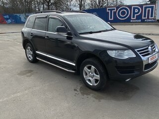 2007 Volkswagen Touareg I Рестайлинг, чёрный, 1000000 рублей, вид 4