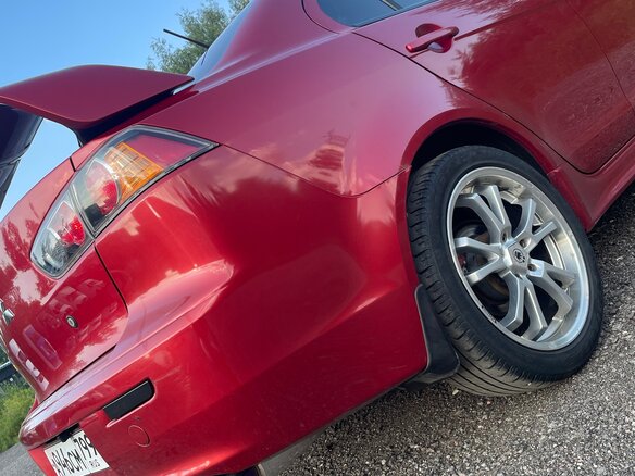2008 Mitsubishi Lancer X, красный, 850000 рублей - вид 6
