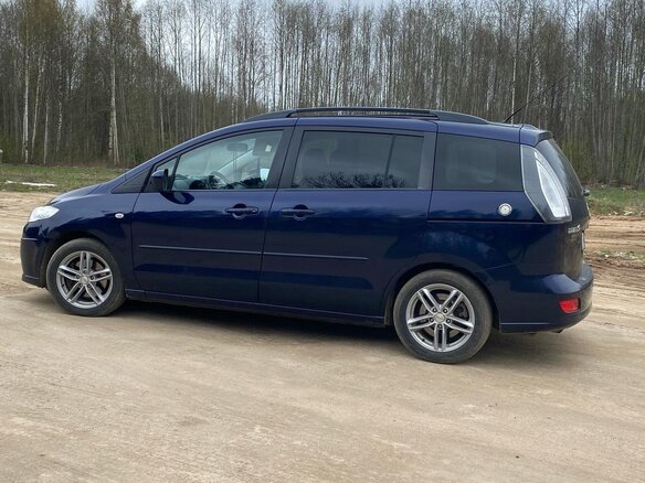 2009 Mazda 5 I (CR) Рестайлинг, синий, 800000 рублей - вид 6