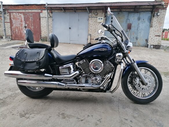 2008 Yamaha XVS1100, синий, 565000 рублей - вид 4