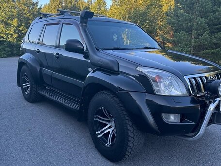 2007 Toyota Land Cruiser Prado 5-speed 120 Series Рестайлинг, чёрный, 2870000 рублей, вид 4