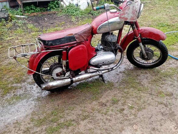 1976 Jawa 350/360, красный, 70000 рублей - вид 1