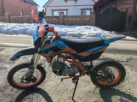 2024 Kayo Evolution YX140EM, синий, 85000 рублей, вид 1