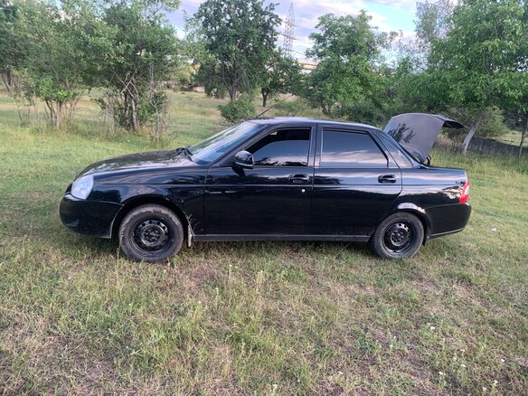2014 Lada (ВАЗ) Priora I Рестайлинг, чёрный, 675000 рублей - вид 9