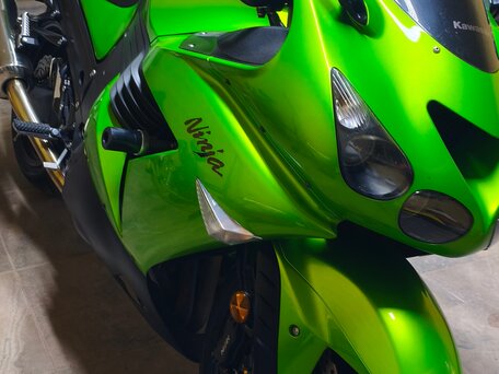 2010 Kawasaki ZX-14R, зелёный, 895000 рублей, вид 4