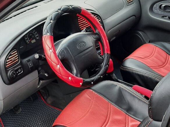 2007 Kia Spectra I Рестайлинг 2, красный, 250000 рублей - вид 7