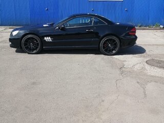 2002 Mercedes-Benz SL-Класс 500 5-speed V (R230), чёрный, 1800000 рублей, вид 3