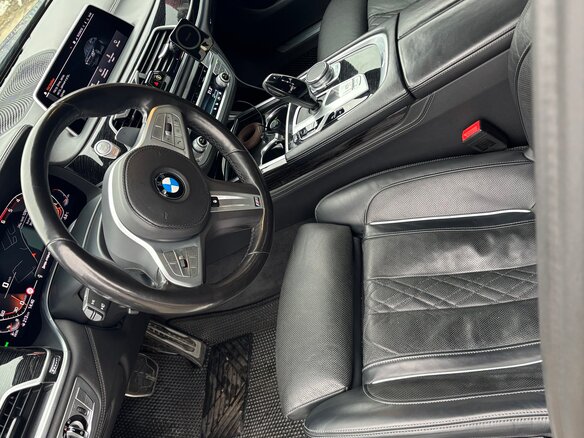 2020 BMW 7 серии 730d xDrive VI (G11/G12) Рестайлинг, чёрный - вид 14