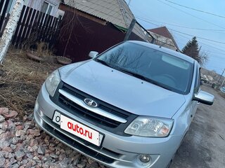 2013 Lada (ВАЗ) Granta I, серебристый, 530000 рублей, вид 2