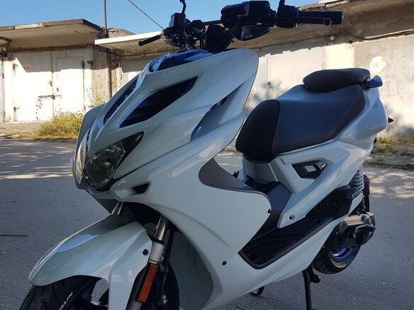 2014 Yamaha Aerox 50, белый, 355000 рублей - вид 1