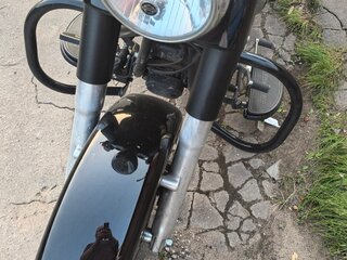 2010 Harley-Davidson Fat Boy, чёрный, 1000000 рублей, вид 3