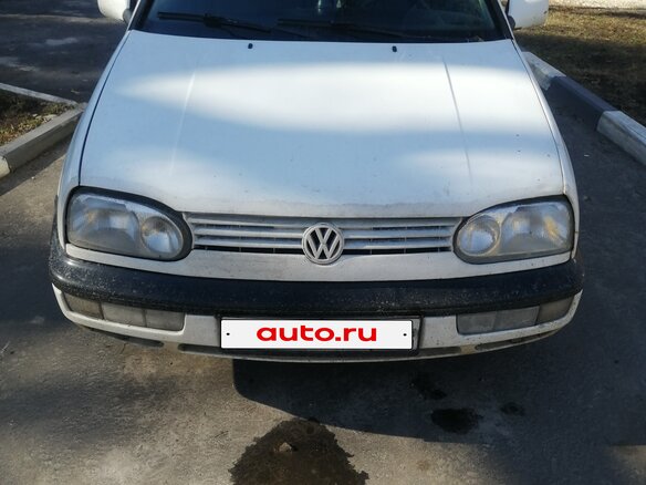 1997 Volkswagen Golf III, белый, 220000 рублей - вид 1
