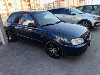 2009 Hyundai Accent ТагАЗ II, синий, 420000 рублей, вид 1