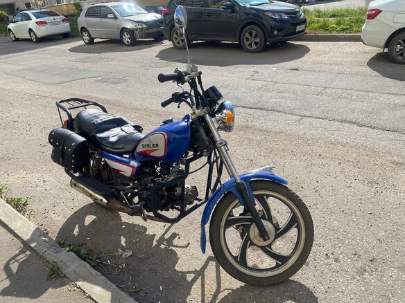 2017 E-Moto YH50QT, синий, 45000 рублей - вид 4