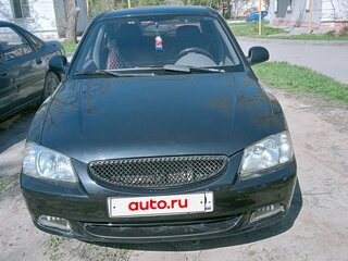 2008 Hyundai Accent ТагАЗ II, чёрный, 500000 рублей, вид 1