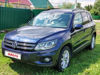 2014 Volkswagen Tiguan I Рестайлинг, синий, 1540000 рублей, вид 2