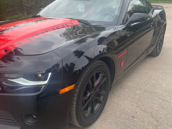 2015 Chevrolet Camaro V Рестайлинг, чёрный, 1850000 рублей - вид 2