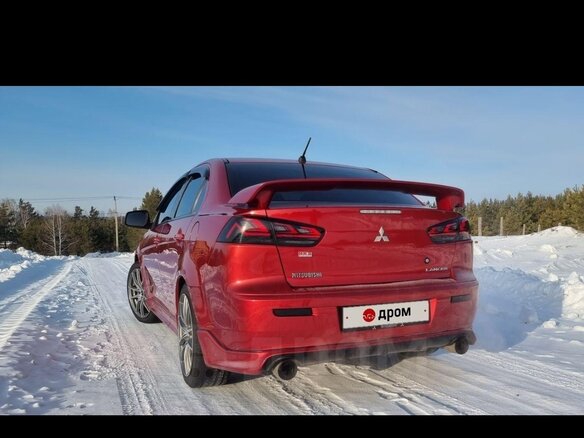2008 Mitsubishi Lancer X, красный, 1180000 рублей - вид 4