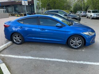 2017 Hyundai Elantra VI (AD), синий, 1500000 рублей, вид 3