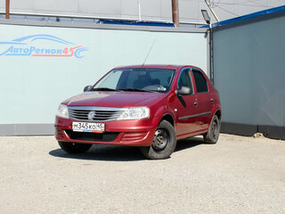 2012 Renault Logan I Рестайлинг, красный, 350000 рублей, вид 1