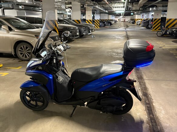2015 Yamaha Tricity, синий, 310000 рублей