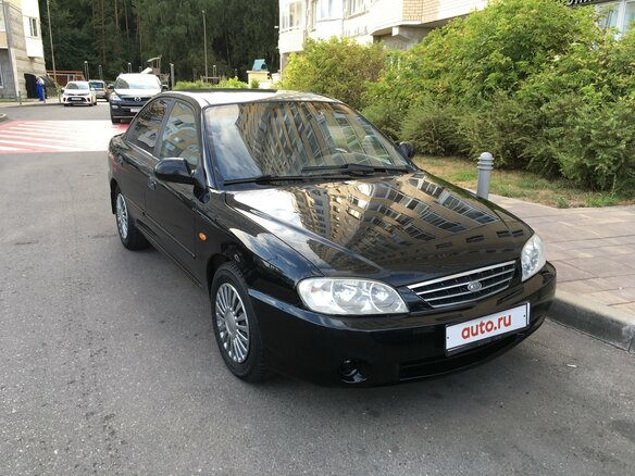 2007 Kia Spectra I Рестайлинг 2, чёрный