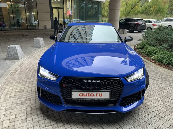 2015 Audi RS 7 I (4G) Рестайлинг, синий - вид 3
