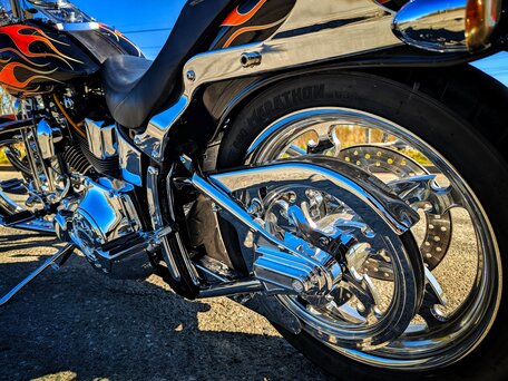2004 Harley-Davidson Softail Custom, чёрный, 1470000 рублей, вид 4