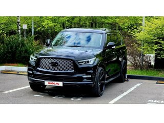 2018 Infiniti QX80 I Рестайлинг 2, чёрный, 6200000 рублей, вид 1
