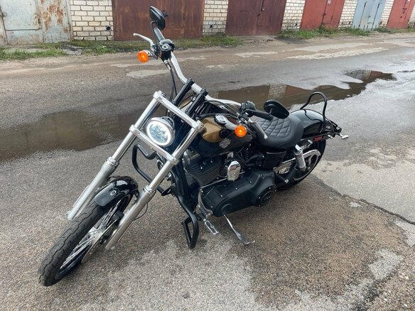 2015 Harley-Davidson Dyna Wide Glide, чёрный, 1000000 рублей - вид 12