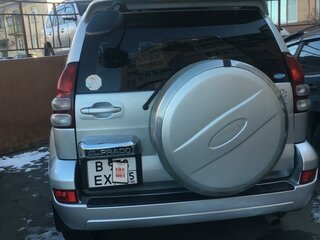2002 Toyota Land Cruiser Prado 120 Series, серебристый, 1900000 рублей, вид 1
