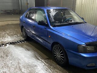 2002 Hyundai Accent II, серый, 220000 рублей, вид 4