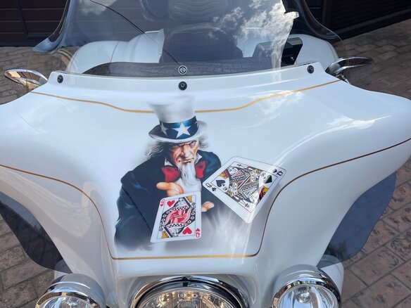 2007 Harley-Davidson Electra Glide, белый, 4500000 рублей - вид 3